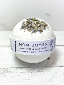 Mom Bombs - Bath Bombs with a Special Note & Gemstone