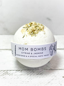Mom Bombs - Bath Bombs with a Special Note & Gemstone