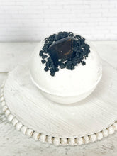 Load image into Gallery viewer, Obsidian &amp; Black Lava Salt Bath Bomb
