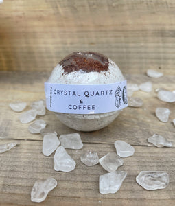 Crystal Quartz & Coffee Bath Bombs