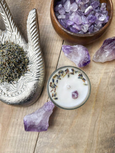 Amethyst & Lavender Votive Candle