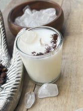 Load image into Gallery viewer, Crystal Quartz &amp; Coffee Votive Candle
