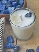 Load image into Gallery viewer, Sodalite &amp; Sel Gris Votive Candle
