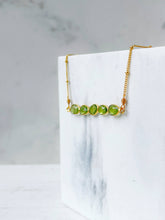 Load image into Gallery viewer, Peridot Gemstone Necklace
