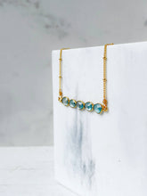 Load image into Gallery viewer, Blue Zircon Gemstone Necklace
