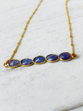 Load image into Gallery viewer, Tanzanite Gemstone Necklace
