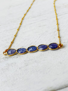 Tanzanite Gemstone Necklace