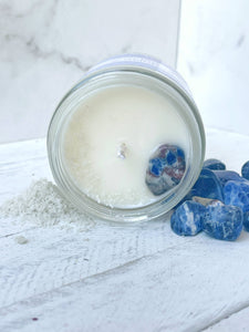 Sodalite & Sel Gris Organic Soy Wax Candle