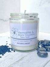 Load image into Gallery viewer, Hematite &amp; Rain Water Organic Soy Wax Candle
