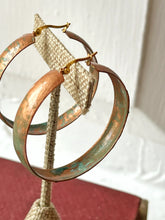 Load image into Gallery viewer, Patina Hoop Earrings
