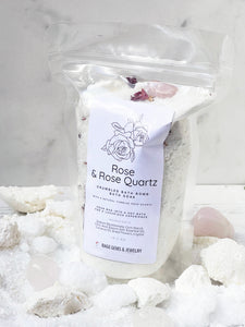 Rose & Rose Quartz Crumbled Bath Bomb Bath Soak