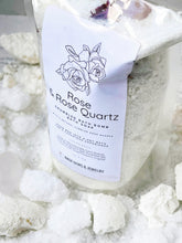 Load image into Gallery viewer, Rose &amp; Rose Quartz Crumbled Bath Bomb Bath Soak
