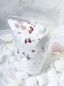 Rose & Rose Quartz Crumbled Bath Bomb Bath Soak