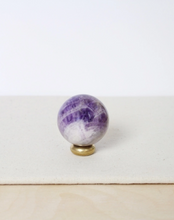 Load image into Gallery viewer, Crystal Ball + Stand - Clear Quartz, Amethyst, Labradorite, and Rose Quartz

