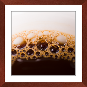Coffee Bubbles Framed Prints