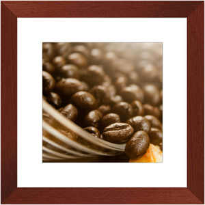 Coffee Beans in Natural Light Framed Prints