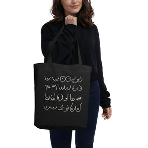 Boobies Eco Tote Bag - Black