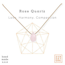 Load image into Gallery viewer, Crystal Intention Necklace - Rose Quartz
