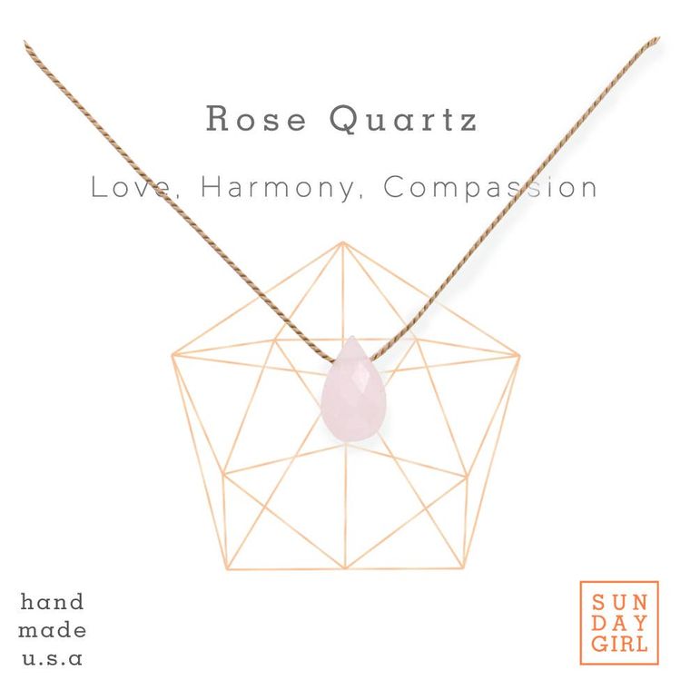 Crystal Intention Necklace - Rose Quartz