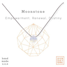 Load image into Gallery viewer, Crystal Intention Necklace - Moonstone - HALF OFF
