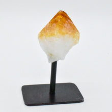 Load image into Gallery viewer, Citrine Point on Metal Base
