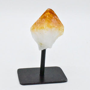Citrine Point on Metal Base