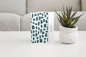 It's About Fucking Time Greeting Card