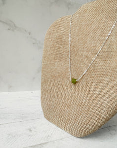 Birthstone Necklace - August - Peridot