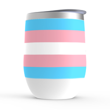 Load image into Gallery viewer, Transgender Pride Stemless Wine Tumbler
