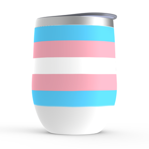 Transgender Pride Stemless Wine Tumbler