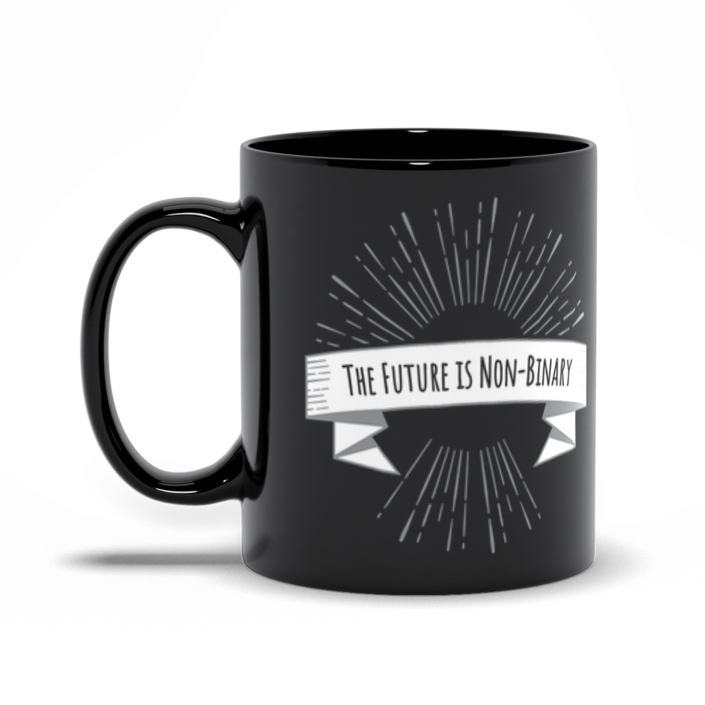 The Future is Non-Binary Black Mug