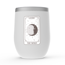 Load image into Gallery viewer, The Moon Tarot Card Stemless Wine Tumbler
