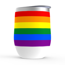 Load image into Gallery viewer, Gay Pride Stemless Wine Tumbler
