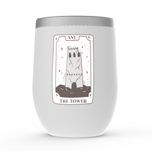 Load image into Gallery viewer, The Tower Tarot Card Stemless Wine Tumbler
