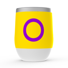 Load image into Gallery viewer, Intersex Pride Stemless Wine Tumblers
