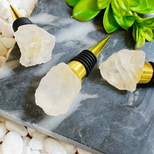 Load image into Gallery viewer, Beauty of Nature Stone Wine Stopper - White Quartz
